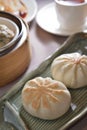 Shanghainese pan fried pork bun Royalty Free Stock Photo