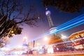 Shanghi skyline at night Royalty Free Stock Photo