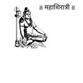 Shankar God Lord (Mahashivratri) illustration art with background white in black color