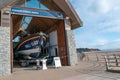 Shannon class lifeboat at an RNLI station.