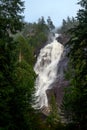 Shannon Falls on the sea to sky highway in Squamish British Columbia Canada Royalty Free Stock Photo