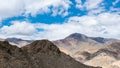 At the top,shanti stupa Royalty Free Stock Photo