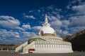 Shanti Stupa in Leh Royalty Free Stock Photo