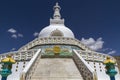 Shanti Stupa near Leh, Ladakh, India Royalty Free Stock Photo