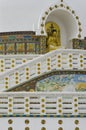 Shanti Stupa Passage Royalty Free Stock Photo