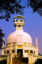 Shanti stupa: peace pagoda dedicated to lord Buddha