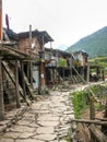 Shanties in Thamchok village - Nepal