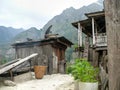 Shanties in Thamchok village - Nepal