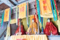 Emperor Shun Statues at Emperor Shun Tomb Soenic Spot. a famous historic site in Yuncheng, Shanxi, China.