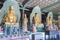 Budda Statues at Huayan Temple. a famous historic site in Datog, Shanxi, China.