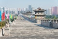 Datong City Wall. a famous historic site in Datog, Shanxi, China. Royalty Free Stock Photo