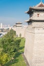 Datong City Wall. a famous historic site in Datog, Shanxi, China. Royalty Free Stock Photo