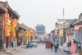 Morning View of Ancient City of Ping Yao in Pingyao, Shanxi, China. It is part of UNESCO World Heritage Site - Ancient City of Pin