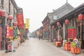 Morning View of Ancient City of Ping Yao in Pingyao, Shanxi, China. It is part of UNESCO World Heritage Site.