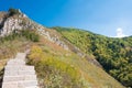 Mountain path at Heng Shan. a famous landscape in Hunyuan, Datong, Shanxi, China. Royalty Free Stock Photo