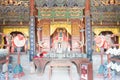 Statues at Jingsheng Confucian Temple. a famous historic site in Lingshi, Jinzhong, Shanxi, China. Royalty Free Stock Photo