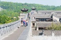 Wang Family Courtyard. a famous historic site in Lingshi, Jinzhong, Shanxi, China. Royalty Free Stock Photo