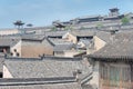 Wang Family Courtyard. a famous historic site in Lingshi, Jinzhong, Shanxi, China. Royalty Free Stock Photo