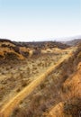 Shanxi Loess Plateau Road Royalty Free Stock Photo