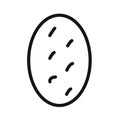 shaobing icon linear vector graphics sign