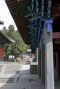 The shaolin temple Chinese architectural style eaves Royalty Free Stock Photo