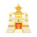Shaolin temple vector icon