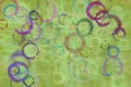 Shape abstract, pattern texture or background. Ellipse, generative, random & decoration. Royalty Free Stock Photo