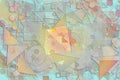 Shape abstract, pattern texture or background. Template, illustration, oval & painting. Royalty Free Stock Photo