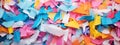 Shape background party happy memo colourful document grace ribbons sheet paper creativity office