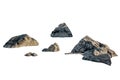 Shape of big rocks on background Royalty Free Stock Photo