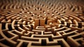 shape dimensional labyrinth abstract Royalty Free Stock Photo
