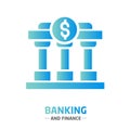 Shape design finance icon banking