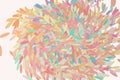 Shape of motion, particle or random, abstract background pattern. Shape, web, white, vector & backdrop. Royalty Free Stock Photo