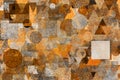 Shape pattern artistic abstract background. Royalty Free Stock Photo