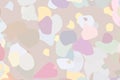 Shape of random rounded shapes, abstract geometric background pattern. Canvas, art, design & style. Royalty Free Stock Photo