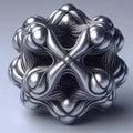 A shape-shifting dodecahedron, AI generated image Royalty Free Stock Photo