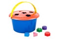 Shape sorter bucket, 3D rendering Royalty Free Stock Photo