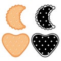 Shaped cookies, crackers set