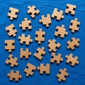 Shaped featuring the classic jigsaw puzzle design with knobs Royalty Free Stock Photo