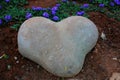 shaped heart stone