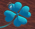 Shaped pool clover