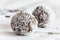 Shaped sphere chocolate sweets Royalty Free Stock Photo