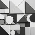 Shapes are arranged in a pattern with varying sizes and overlapping layer Royalty Free Stock Photo