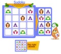 Shapes game sudoku owl