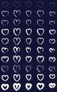 50 Shapes of Heart dark blue_invert
