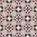 Shapes made of triangles. Aztec elements. Boho texture. Seamless pattern. Design with manual hatching. Textile.