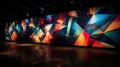 shapes projection wall