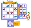 Shapes sudoku kids owls game