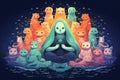 Shapeshifting selkies, transitioning between human and seal forms with ease - Generative AI
