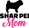 Shar Pei mom pink